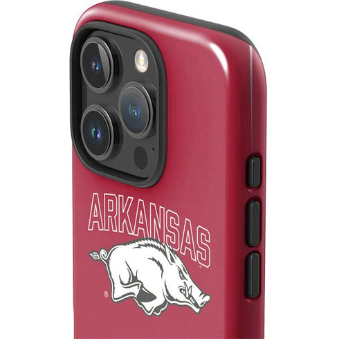 University of Arkansas-Fayetteville Razorbacks Logo iPhone 16 Pro Impact Case